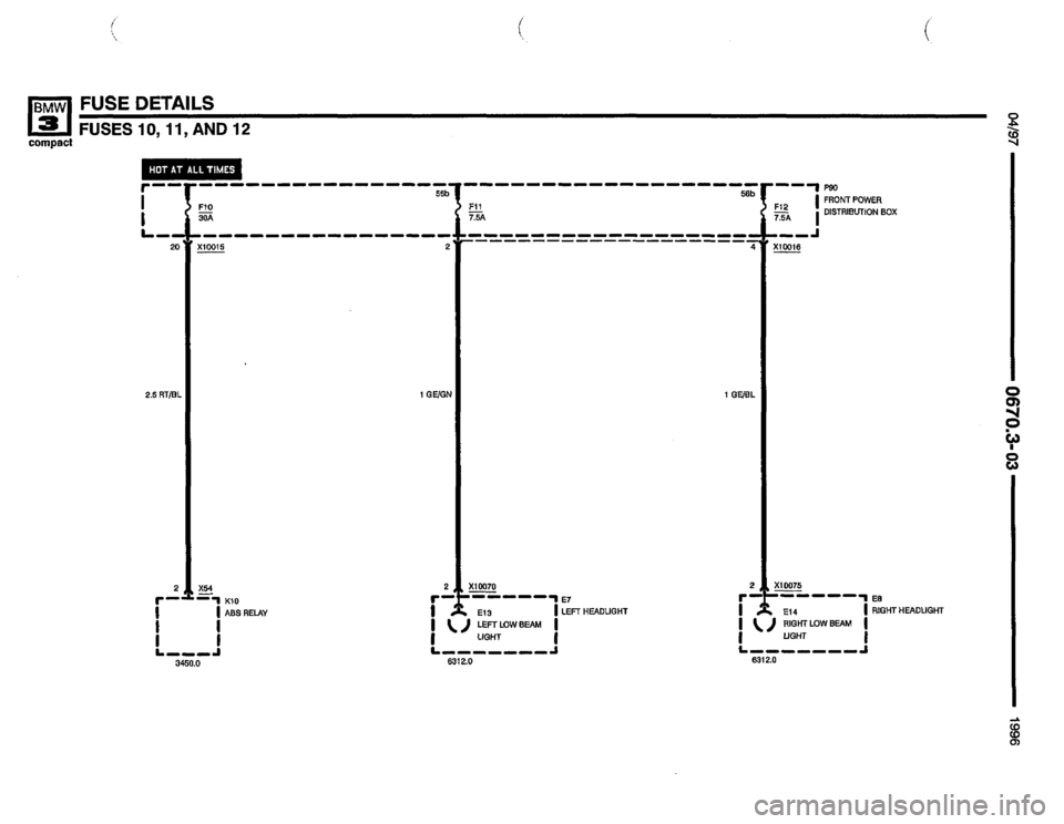 BMW 318ti 1996 E36 Electrical Troubleshooting Manual 