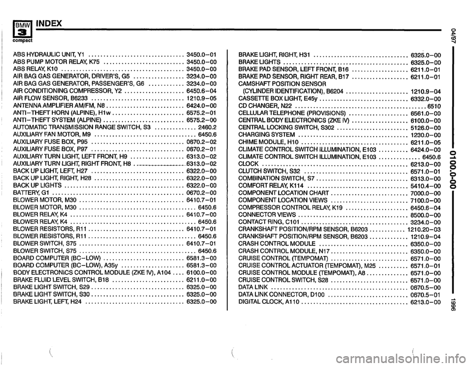 BMW 318ti 1996 E36 Electrical Troubleshooting Manual 