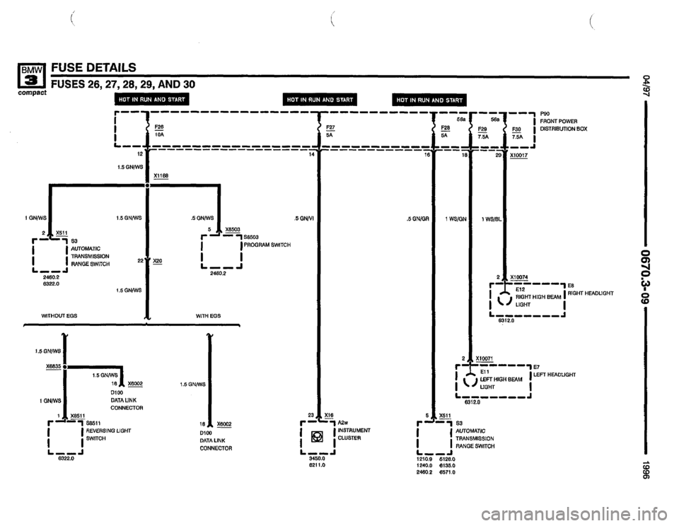 BMW 318ti 1996 E36 Electrical Troubleshooting Manual 