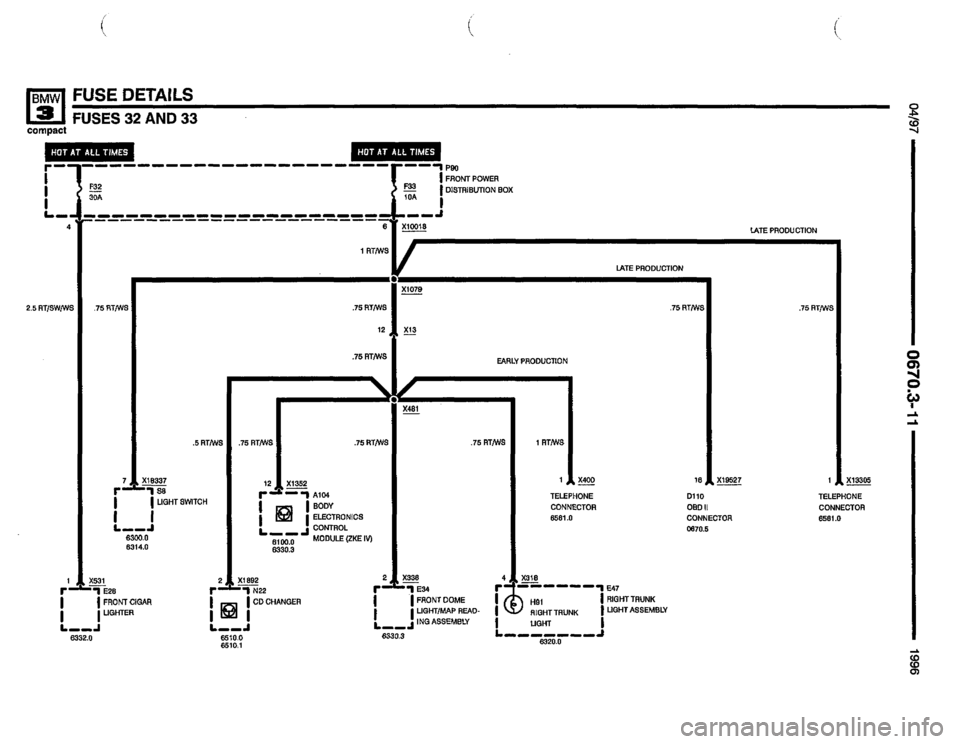 BMW 318ti 1996 E36 Electrical Troubleshooting Manual 