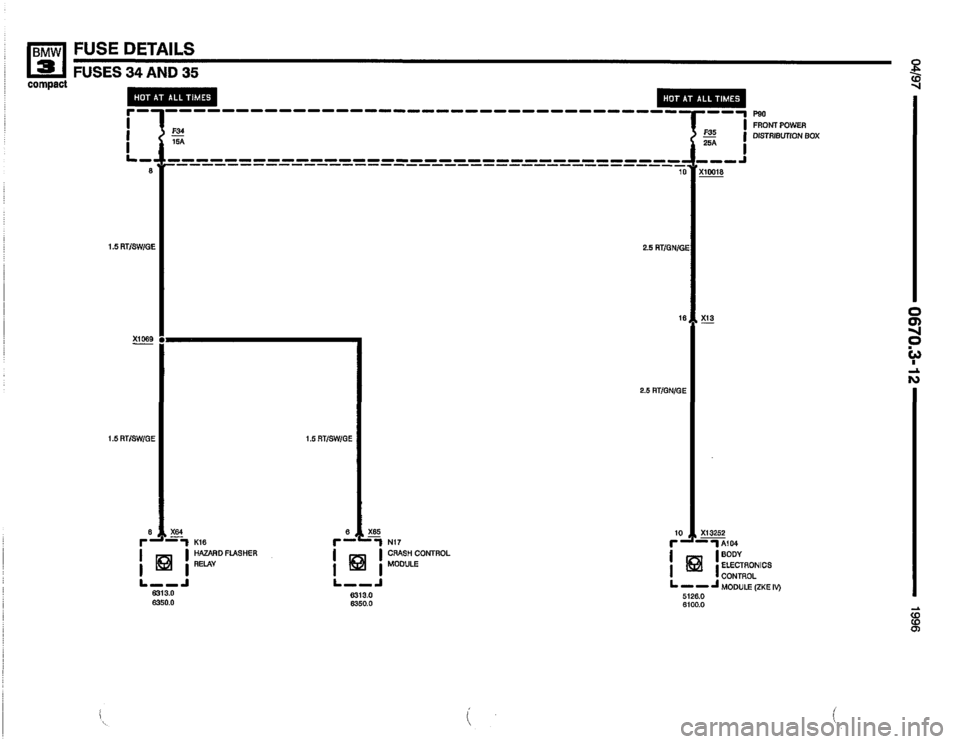 BMW 318ti 1996 E36 Electrical Troubleshooting Manual 