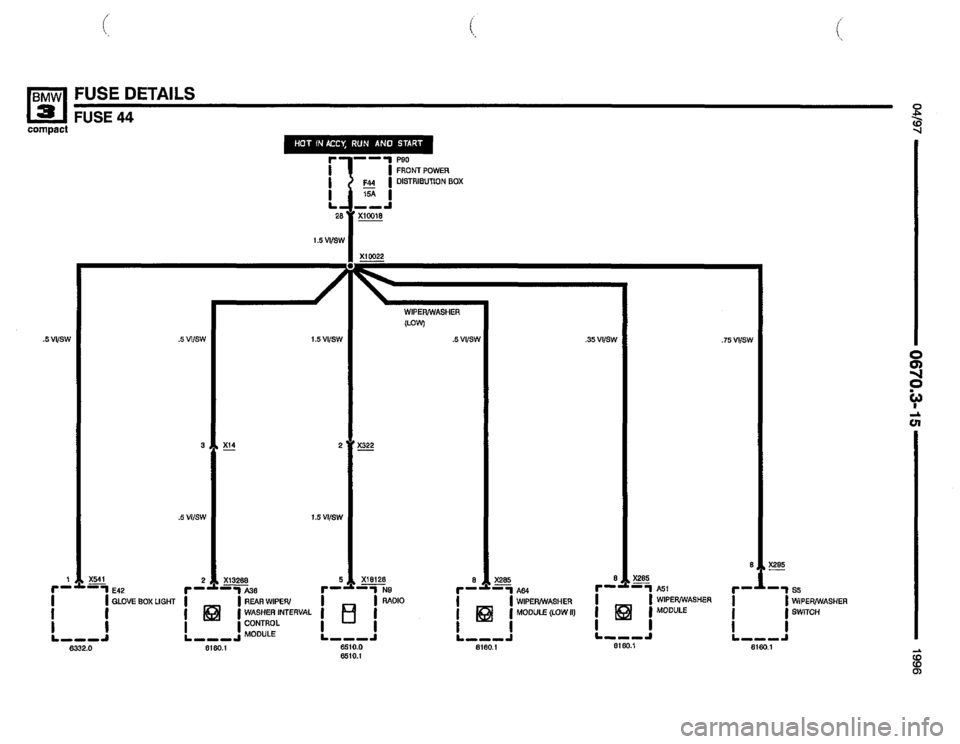 BMW 318ti 1996 E36 Electrical Troubleshooting Manual 