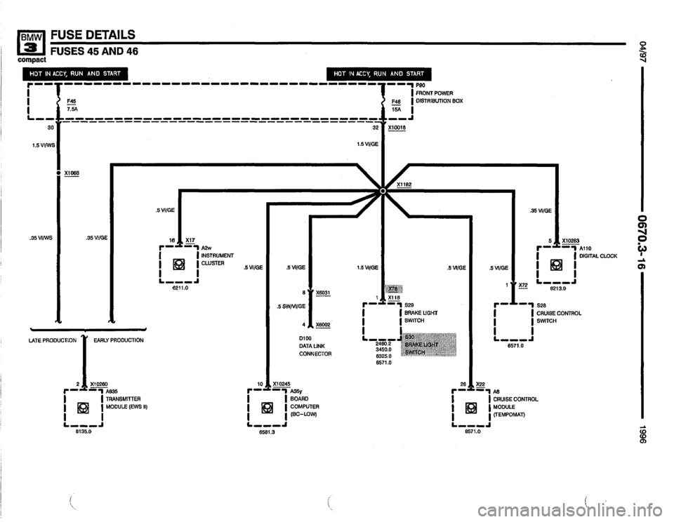 BMW 318ti 1996 E36 Electrical Troubleshooting Manual 