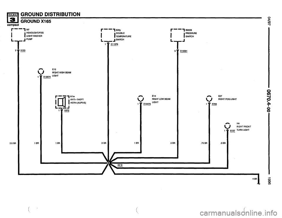 BMW 318ti 1996 E36 Electrical Troubleshooting Manual 