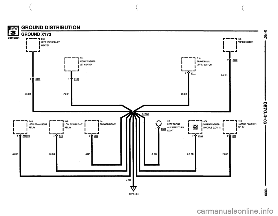 BMW 318ti 1996 E36 Electrical Troubleshooting Manual 