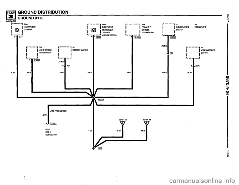 BMW 318ti 1996 E36 Electrical Troubleshooting Manual 