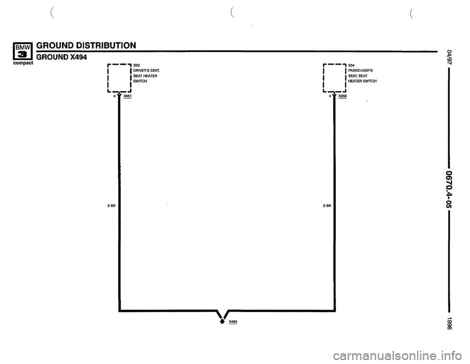 BMW 318ti 1996 E36 Electrical Troubleshooting Manual 