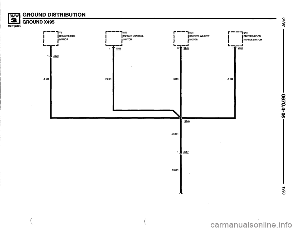 BMW 318ti 1996 E36 Electrical Troubleshooting Manual 