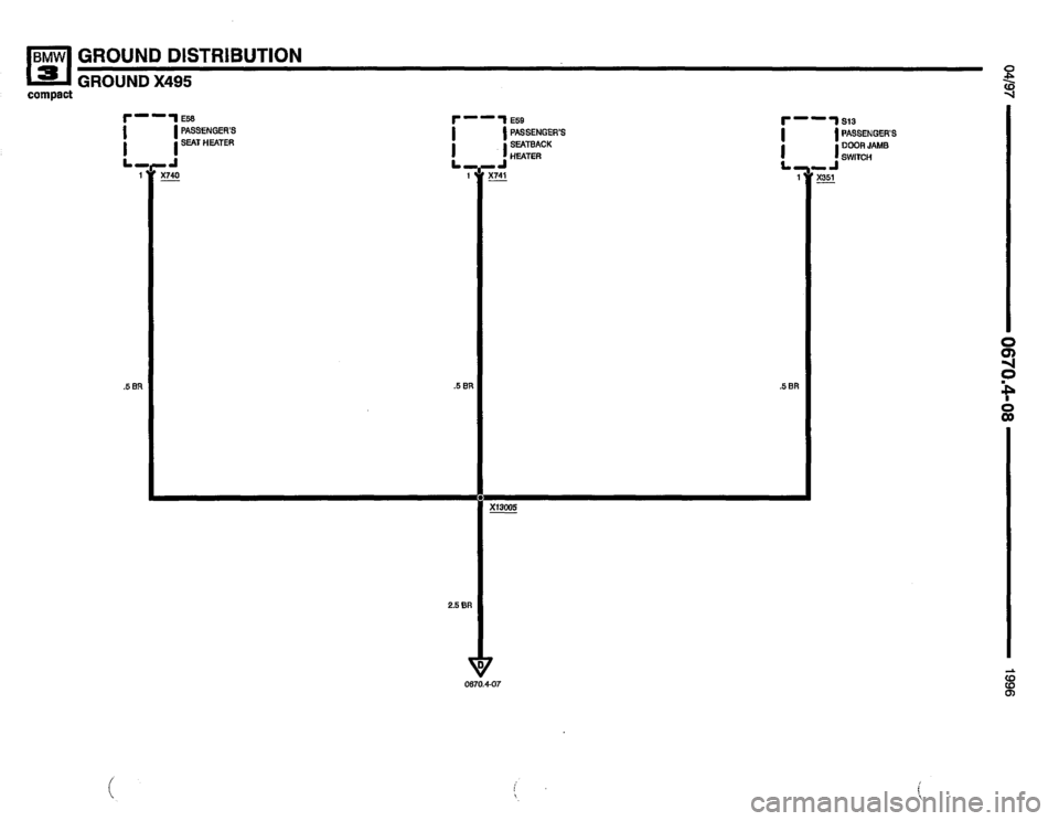 BMW 318ti 1996 E36 Electrical Troubleshooting Manual 