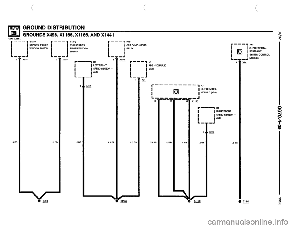 BMW 318ti 1996 E36 Electrical Troubleshooting Manual 