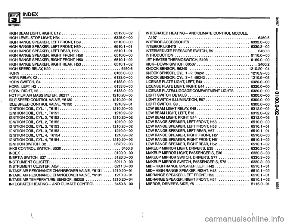 BMW 318ti 1996 E36 Electrical Troubleshooting Manual 