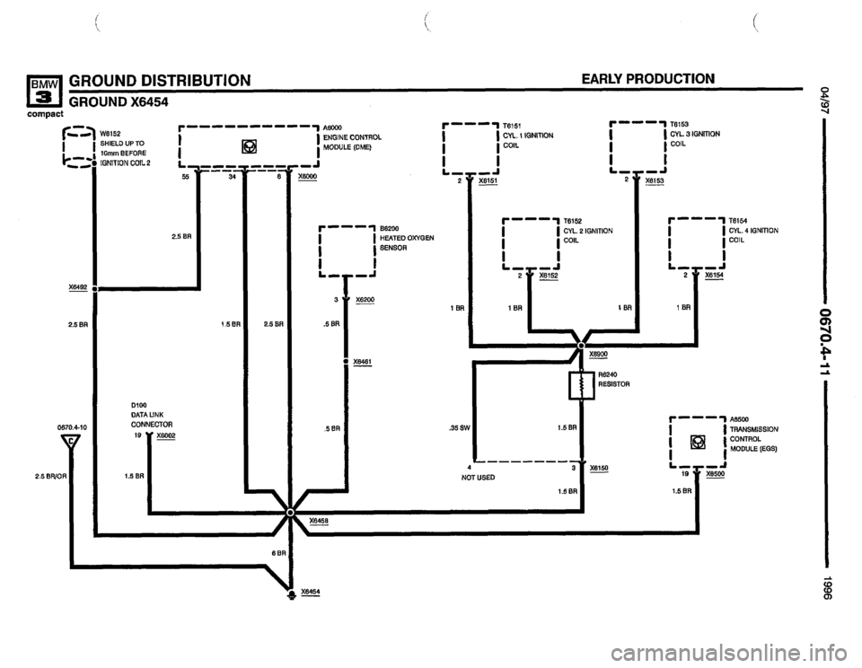 BMW 318ti 1996 E36 Electrical Troubleshooting Manual 