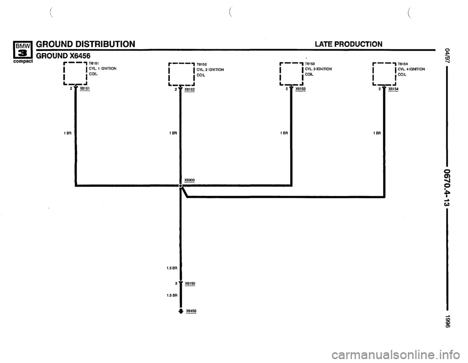 BMW 318ti 1996 E36 Electrical Troubleshooting Manual 