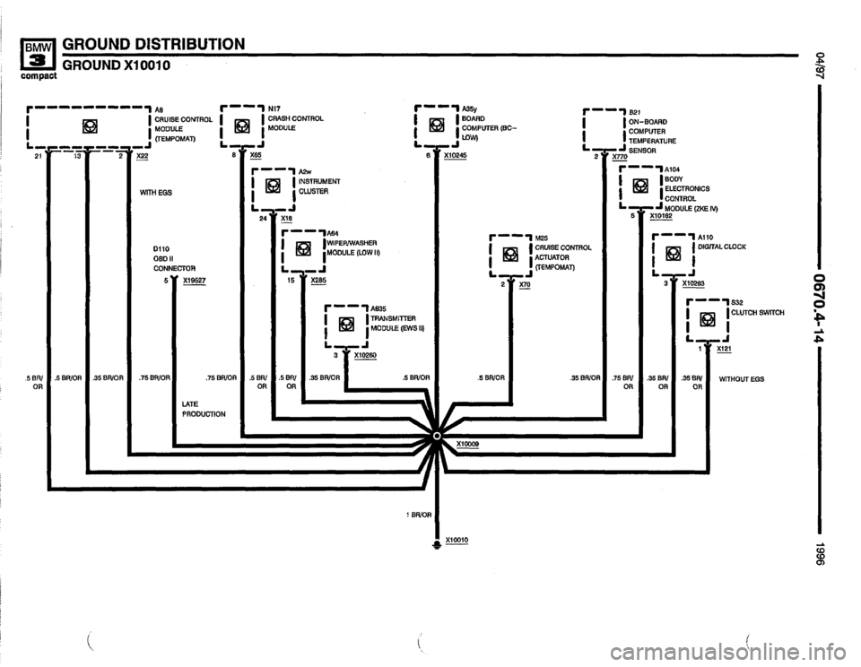 BMW 318ti 1996 E36 Electrical Troubleshooting Manual 