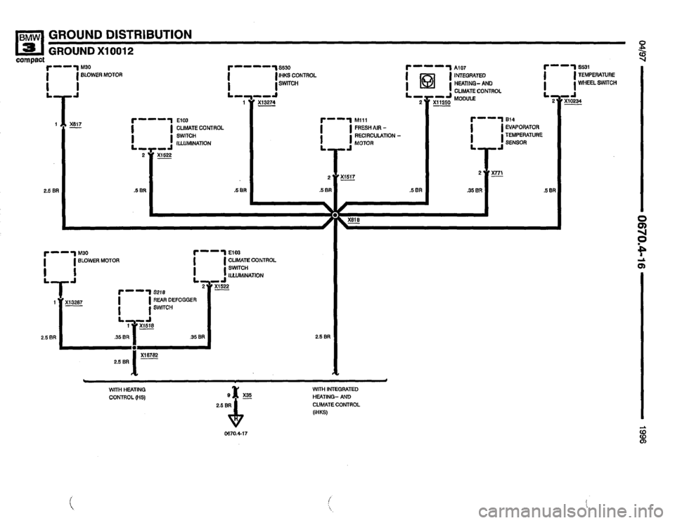 BMW 318ti 1996 E36 Electrical Troubleshooting Manual 