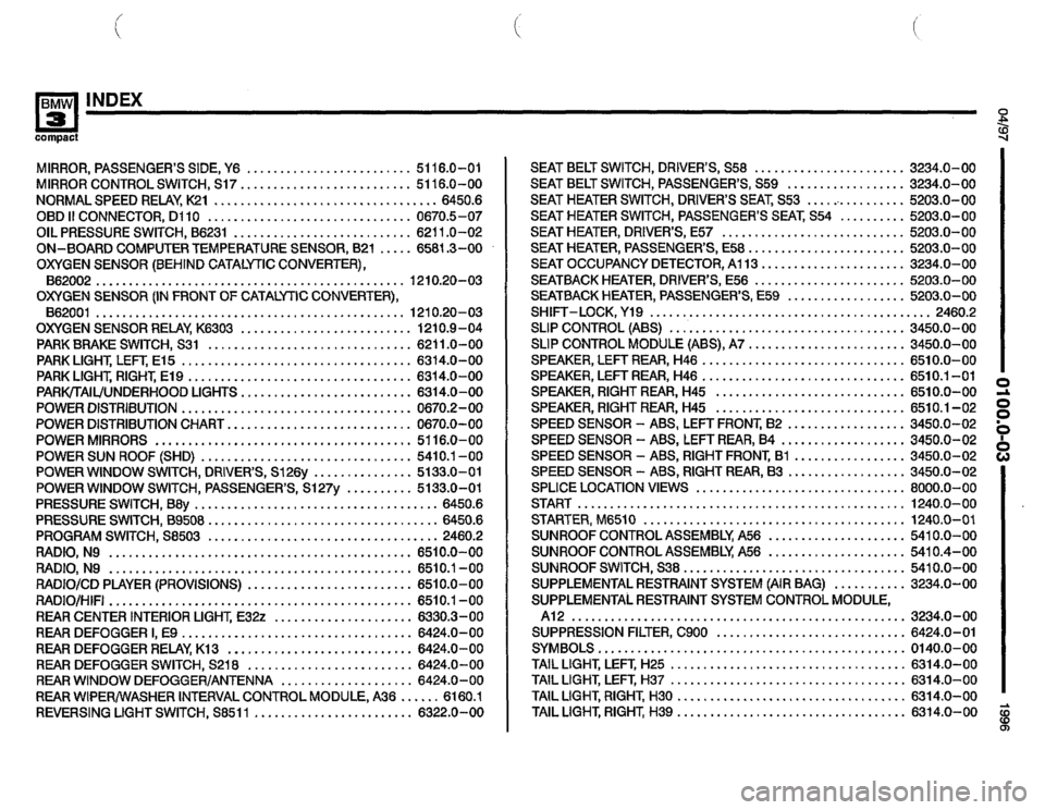 BMW 318ti 1996 E36 Electrical Troubleshooting Manual 