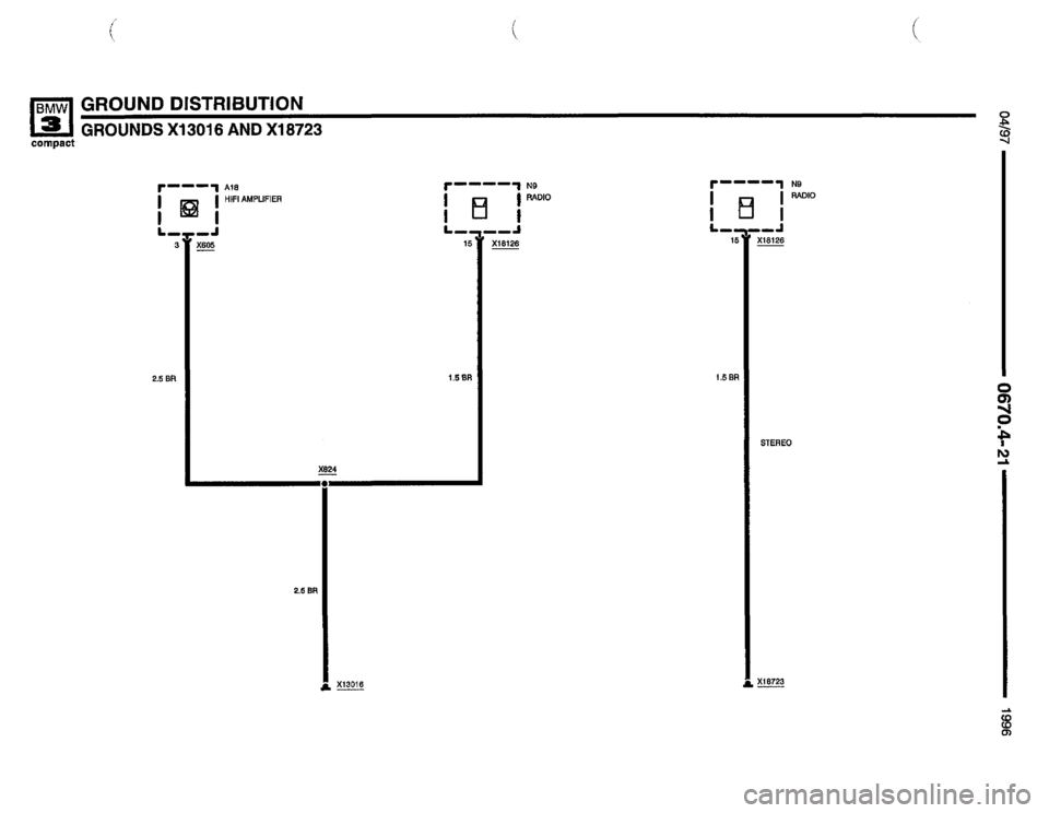 BMW 318ti 1996 E36 Electrical Troubleshooting Manual 