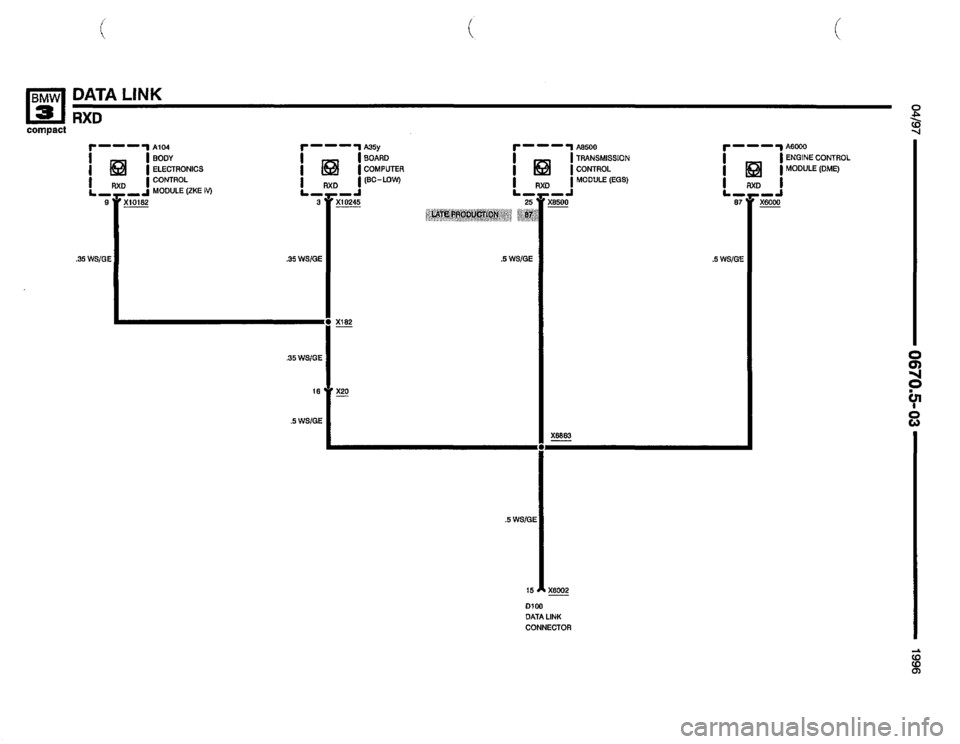 BMW 318ti 1996 E36 Electrical Troubleshooting Manual 