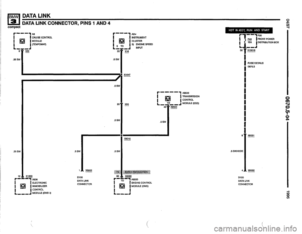 BMW 318ti 1996 E36 Electrical Troubleshooting Manual 