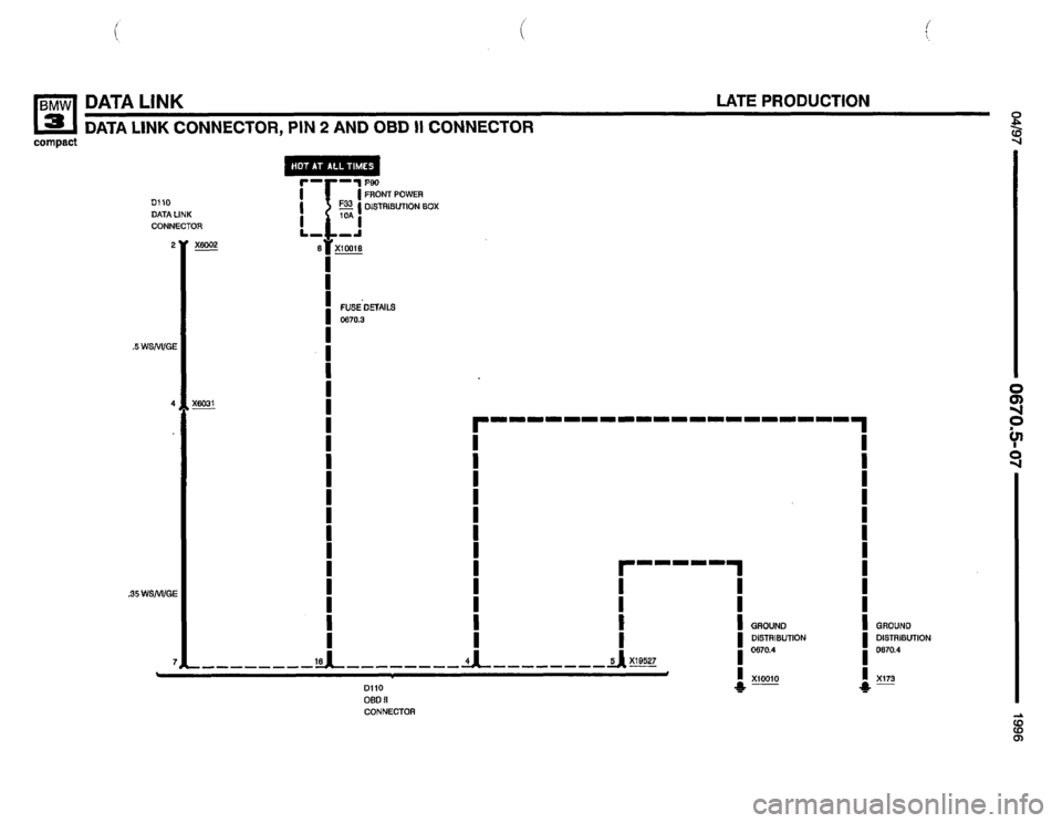 BMW 318ti 1996 E36 Electrical Troubleshooting Manual 