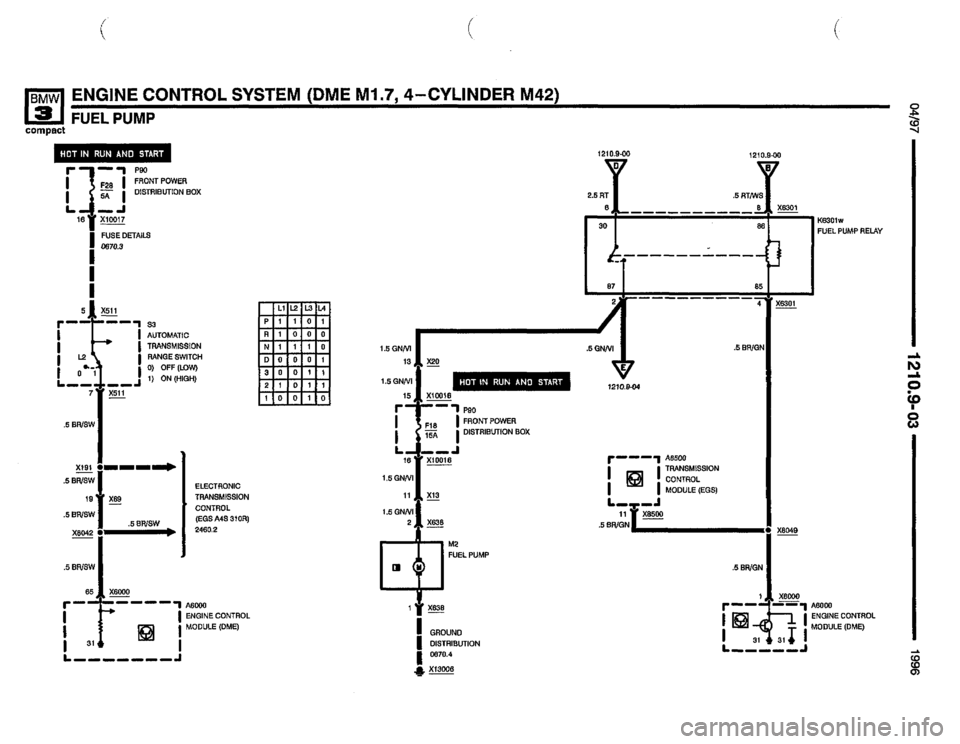 BMW 318ti 1996 E36 Electrical Troubleshooting Manual 