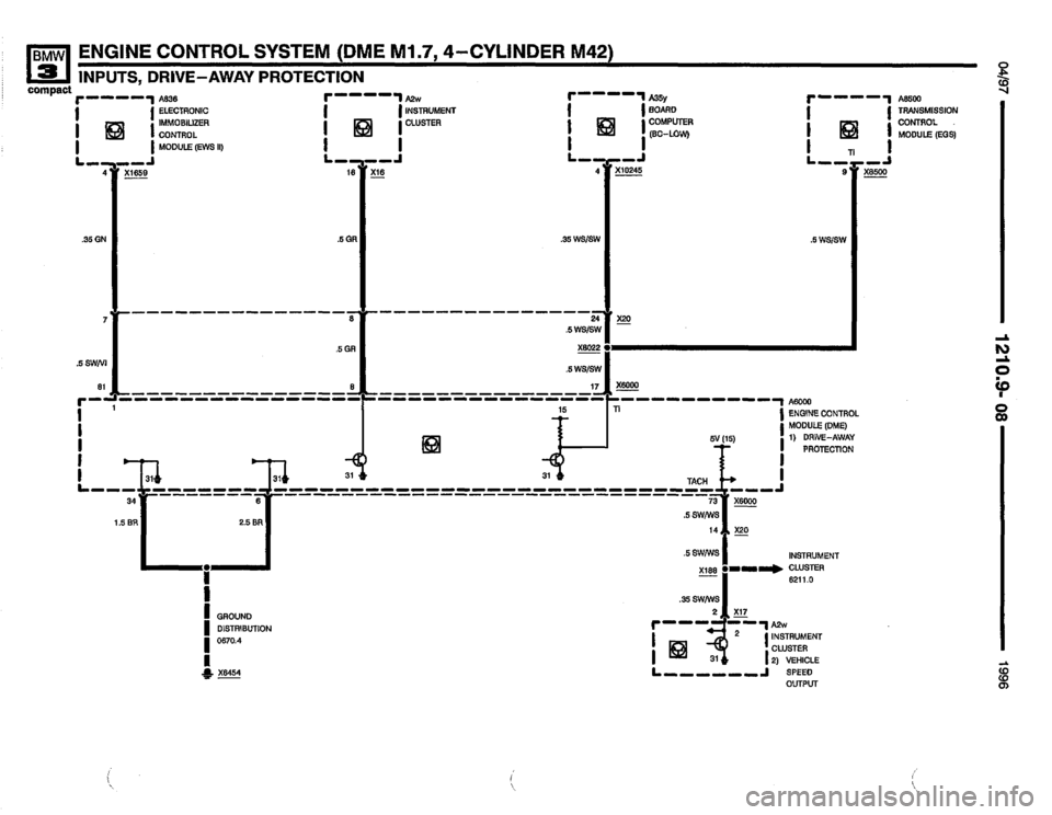 BMW 318ti 1996 E36 Electrical Troubleshooting Manual 