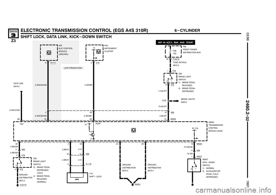 BMW Z3 1996 E36 Electrical Troubleshooting Manual ********************
******************** ********************
(
	)	
