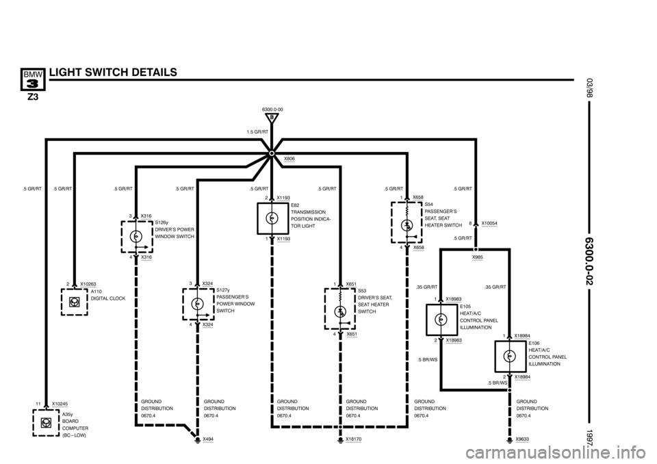 BMW Z3 1996 E36 Electrical Troubleshooting Manual ********************
******************** ********************
	
()	
