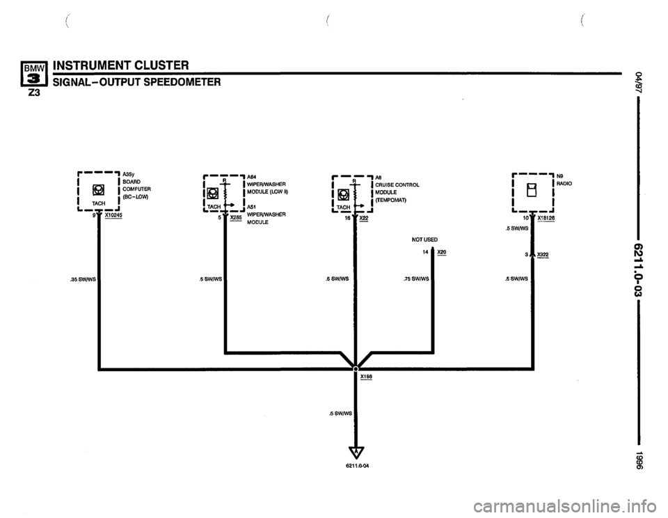 BMW Z3 ROADSTER 1996 E36 Electrical Troubleshooting Manual BMW Z3 ROADSTER 1996 E36 Electrical Troubleshooting Manual