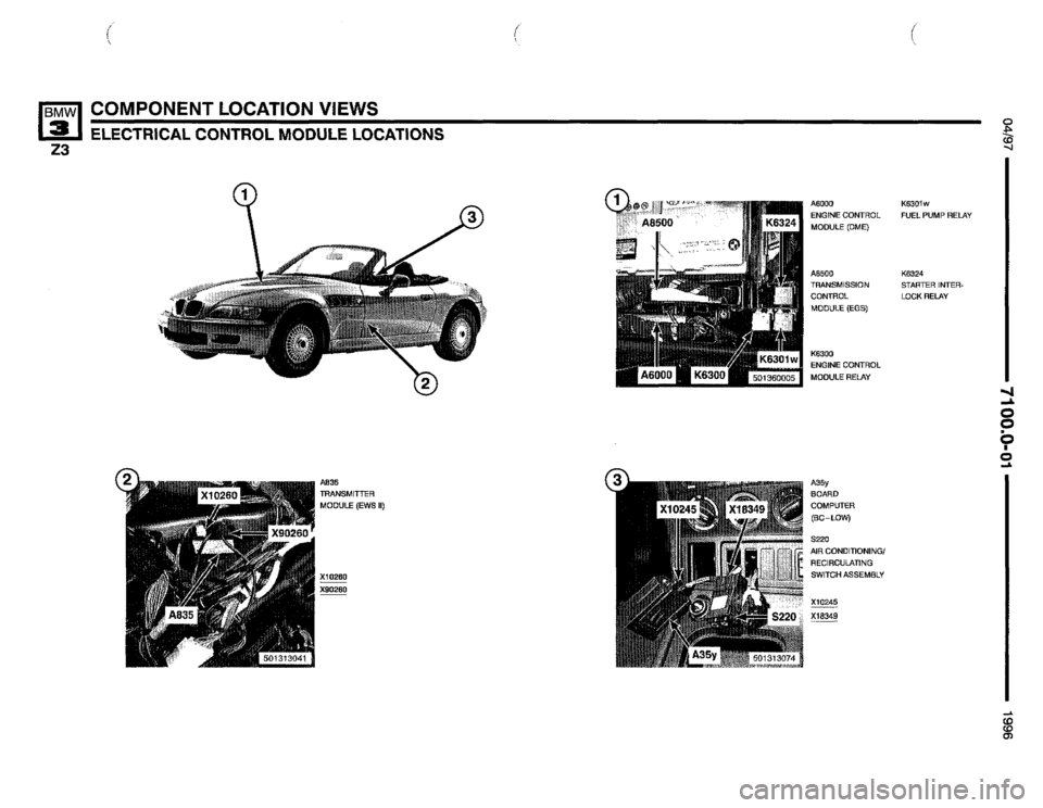 BMW Z3 ROADSTER 1996 E36 Electrical Troubleshooting Manual BMW Z3 ROADSTER 1996 E36 Electrical Troubleshooting Manual