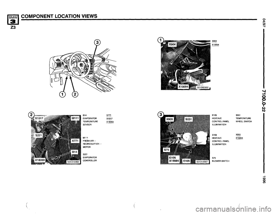 BMW Z3 ROADSTER 1996 E36 Electrical Troubleshooting Manual BMW Z3 ROADSTER 1996 E36 Electrical Troubleshooting Manual