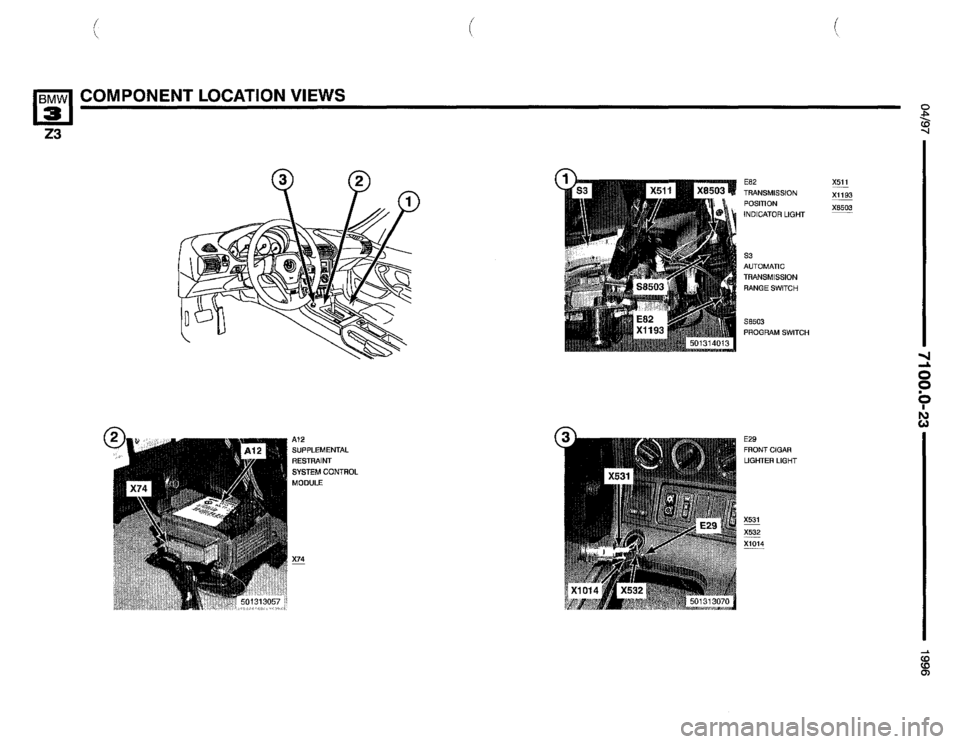 BMW Z3 ROADSTER 1996 E36 Electrical Troubleshooting Manual BMW Z3 ROADSTER 1996 E36 Electrical Troubleshooting Manual