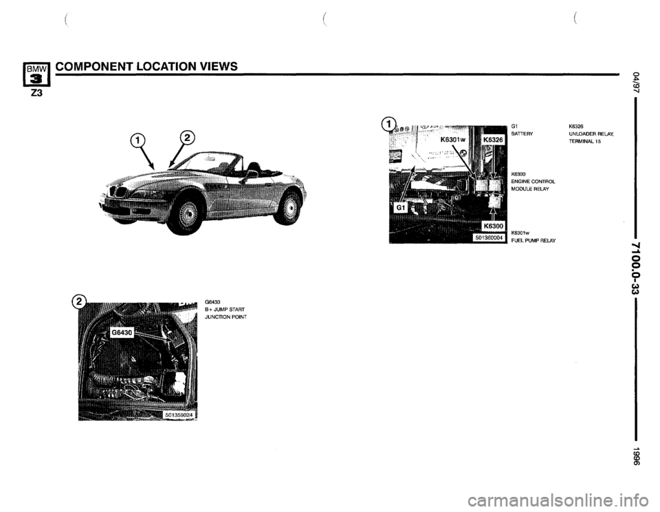 BMW Z3 ROADSTER 1996 E36 Electrical Troubleshooting Manual BMW Z3 ROADSTER 1996 E36 Electrical Troubleshooting Manual