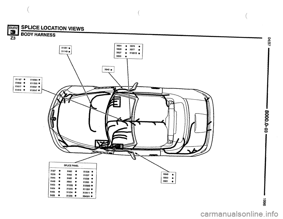 BMW Z3 ROADSTER 1996 E36 Electrical Troubleshooting Manual BMW Z3 ROADSTER 1996 E36 Electrical Troubleshooting Manual