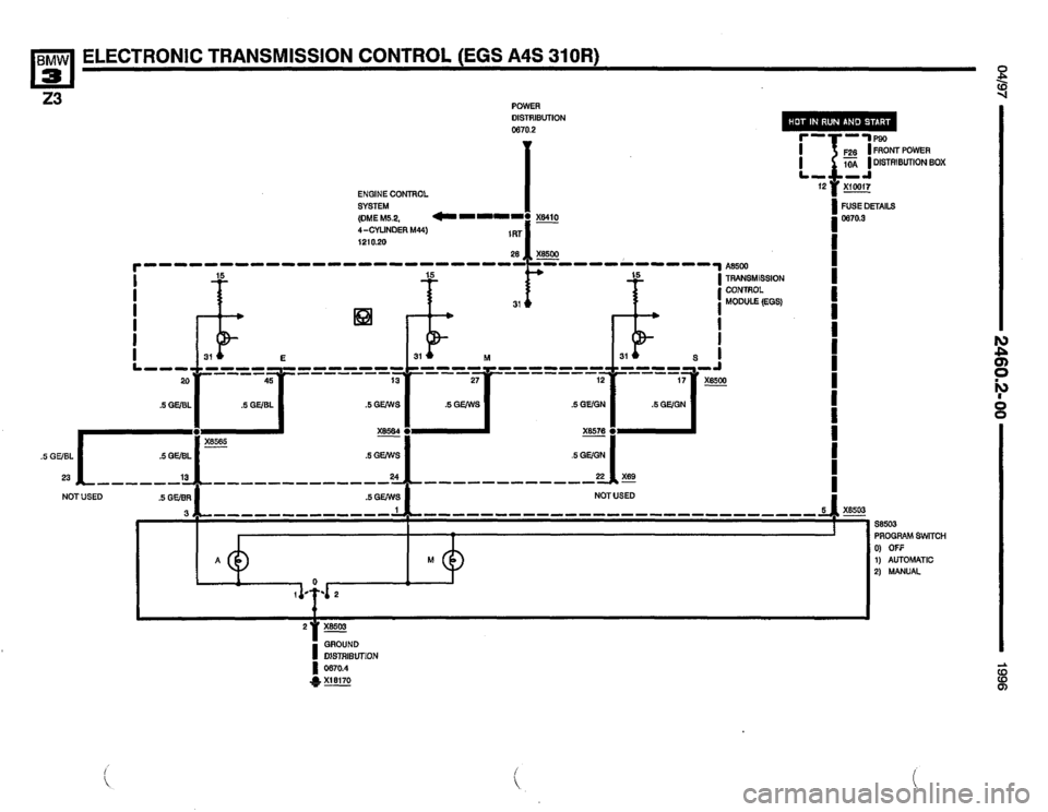 BMW Z3 ROADSTER 1996 E36 Electrical Troubleshooting Manual BMW Z3 ROADSTER 1996 E36 Electrical Troubleshooting Manual