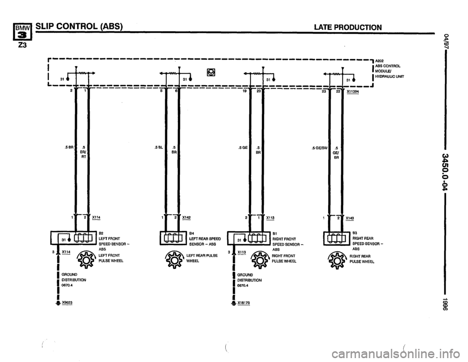 BMW Z3 ROADSTER 1996 E36 Electrical Troubleshooting Manual BMW Z3 ROADSTER 1996 E36 Electrical Troubleshooting Manual