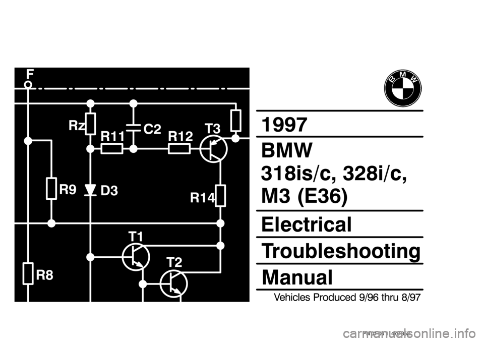 BMW 318i 1997 E36 Electrical Troubleshooting Manual 