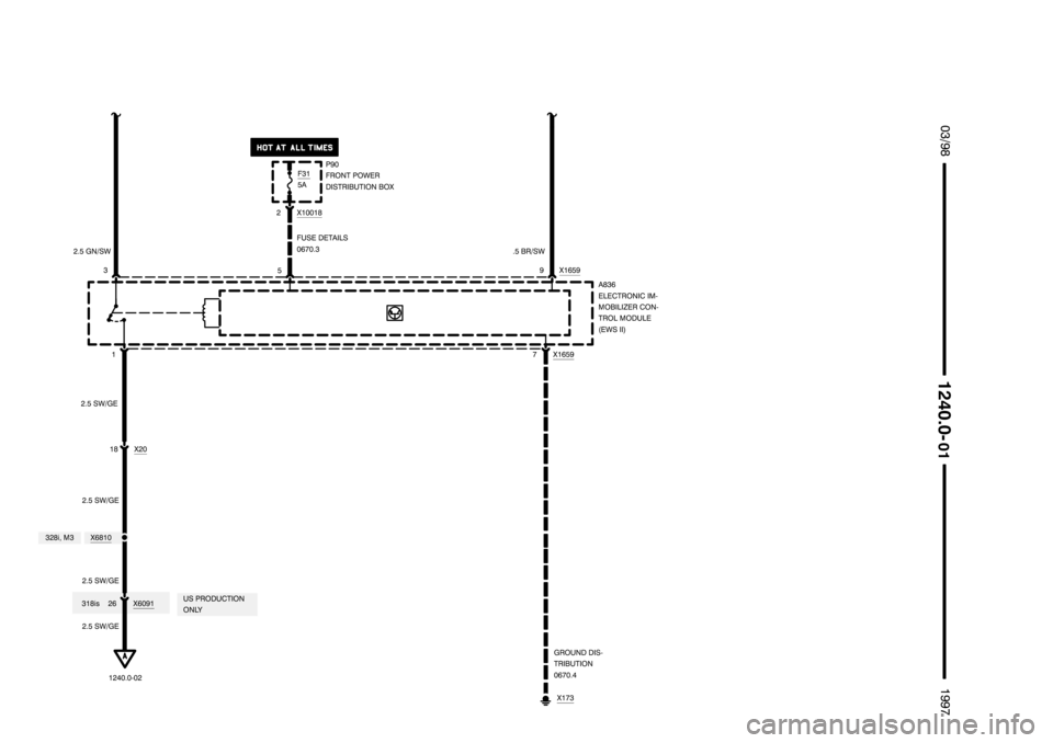 BMW 318i 1997 E36 Electrical Troubleshooting Manual ********************
******************** ********************

	(	
