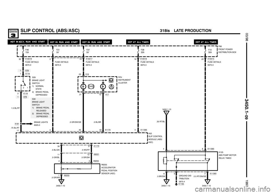 BMW 318i 1997 E36 Electrical Troubleshooting Manual ********************
******************** ********************

	()
