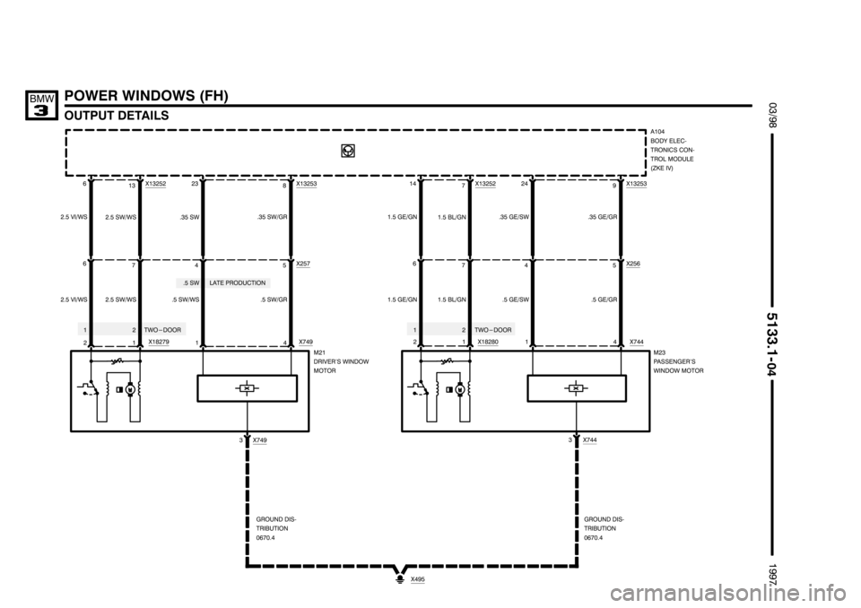 BMW 318i 1997 E36 Electrical Troubleshooting Manual ********************
******************** ********************

	()
	