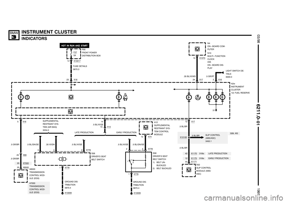BMW 318i 1997 E36 Electrical Troubleshooting Manual --------------------
-------------------- --------------------
	
*	+
