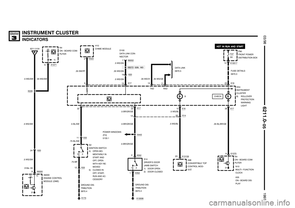 BMW 318i 1997 E36 Electrical Troubleshooting Manual ....................
.................... ....................
	
+	,
