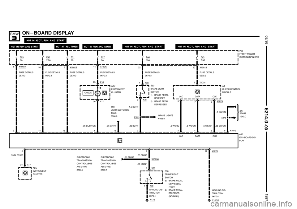 BMW 318i 1997 E36 Electrical Troubleshooting Manual --------------------
-------------------- --------------------
)
*
	