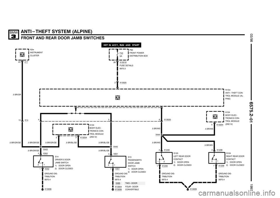 BMW 318i 1997 E36 Electrical Troubleshooting Manual --------------------
-------------------- --------------------

	+,
