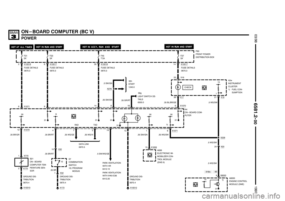 BMW 318i 1997 E36 Electrical Troubleshooting Manual --------------------
-------------------- --------------------
(
)
