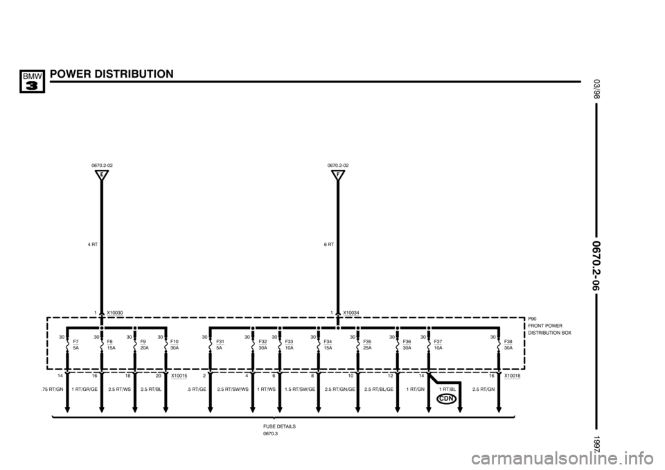 BMW 318i 1997 E36 Electrical Troubleshooting Manual ####################
#################### ####################

!"