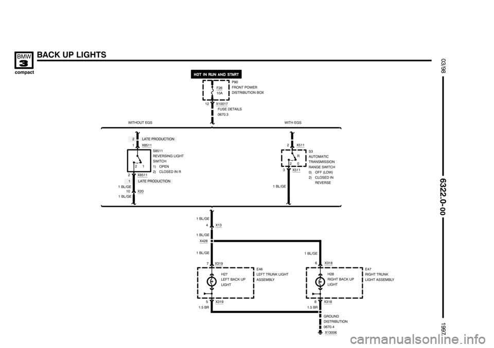 BMW 318ti 1997 E36 Electrical Troubleshooting Manual ********************
******************** ********************
(
)
	