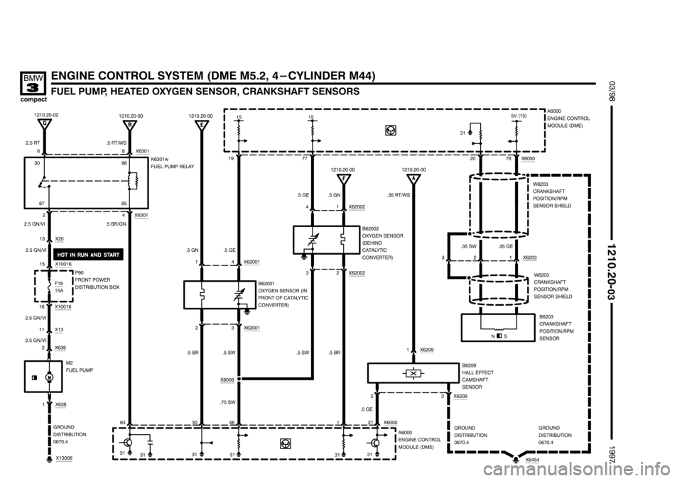 BMW 318ti 1997 E36 Electrical Troubleshooting Manual ********************
******************** ********************
(
)	
