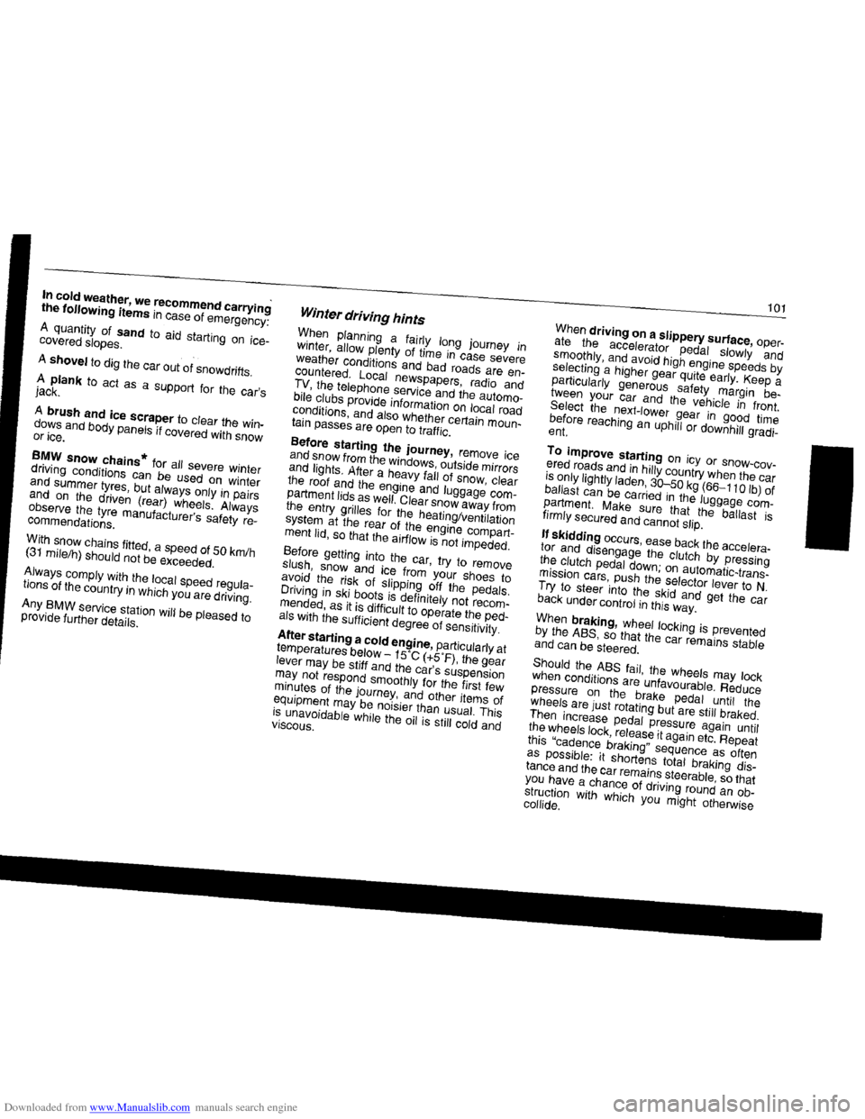 BMW 7 SERIES 1994 E38 Owners Manual Downloaded from www.Manualslib.com manuals search engine BMW 7 SERIES 1994 E38 Owners Manual Downloaded from www.Manualslib.com manuals search engine