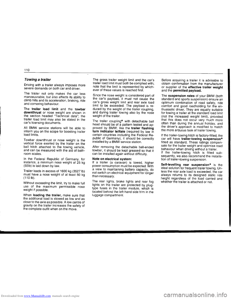 BMW 7 SERIES 1994 E38 Owners Manual Downloaded from www.Manualslib.com manuals search engine BMW 7 SERIES 1994 E38 Owners Manual Downloaded from www.Manualslib.com manuals search engine